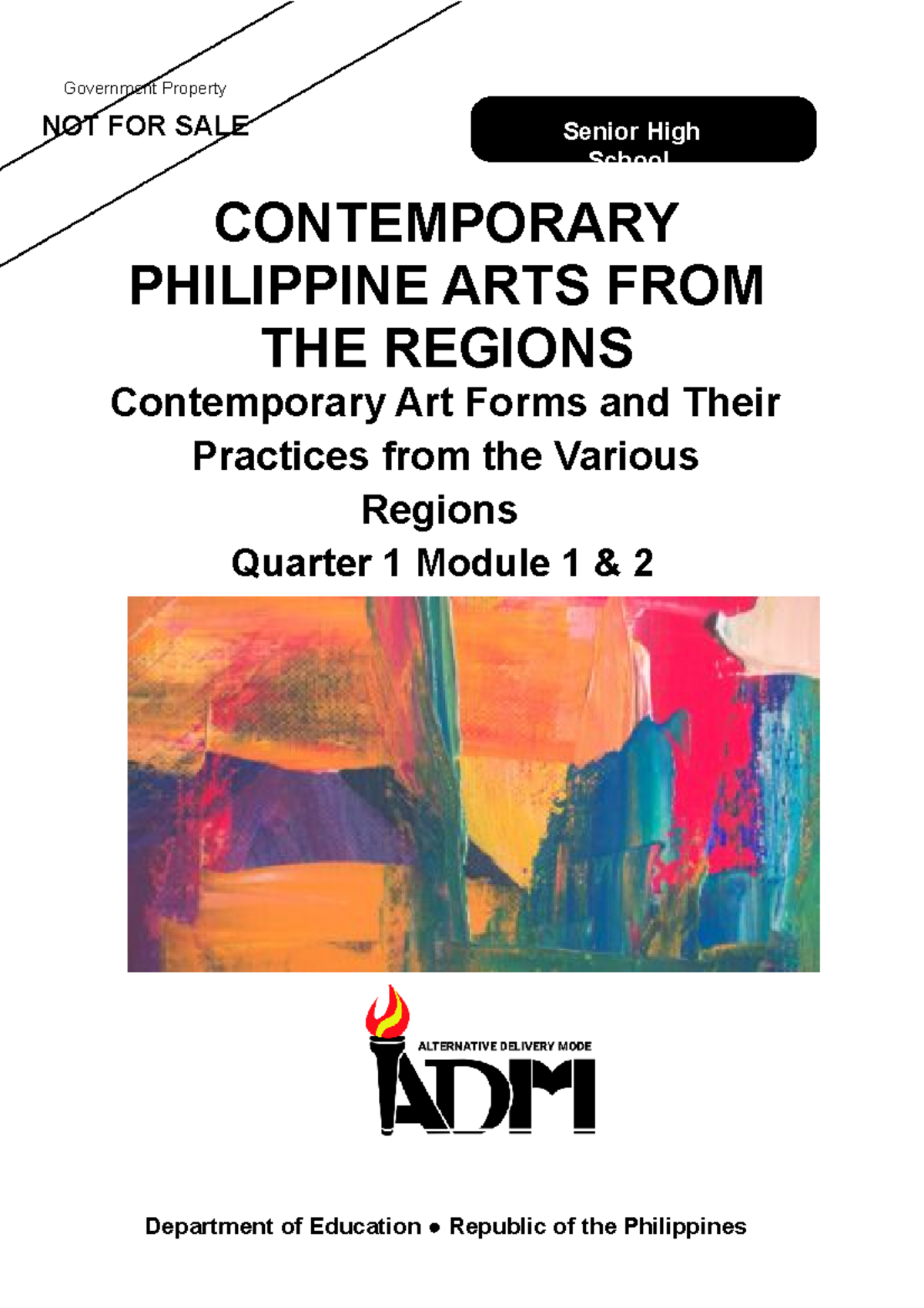 Contemporary Arts 12 Q1 Mod1 Contemporary Arts Forms Ver3 NOT 
