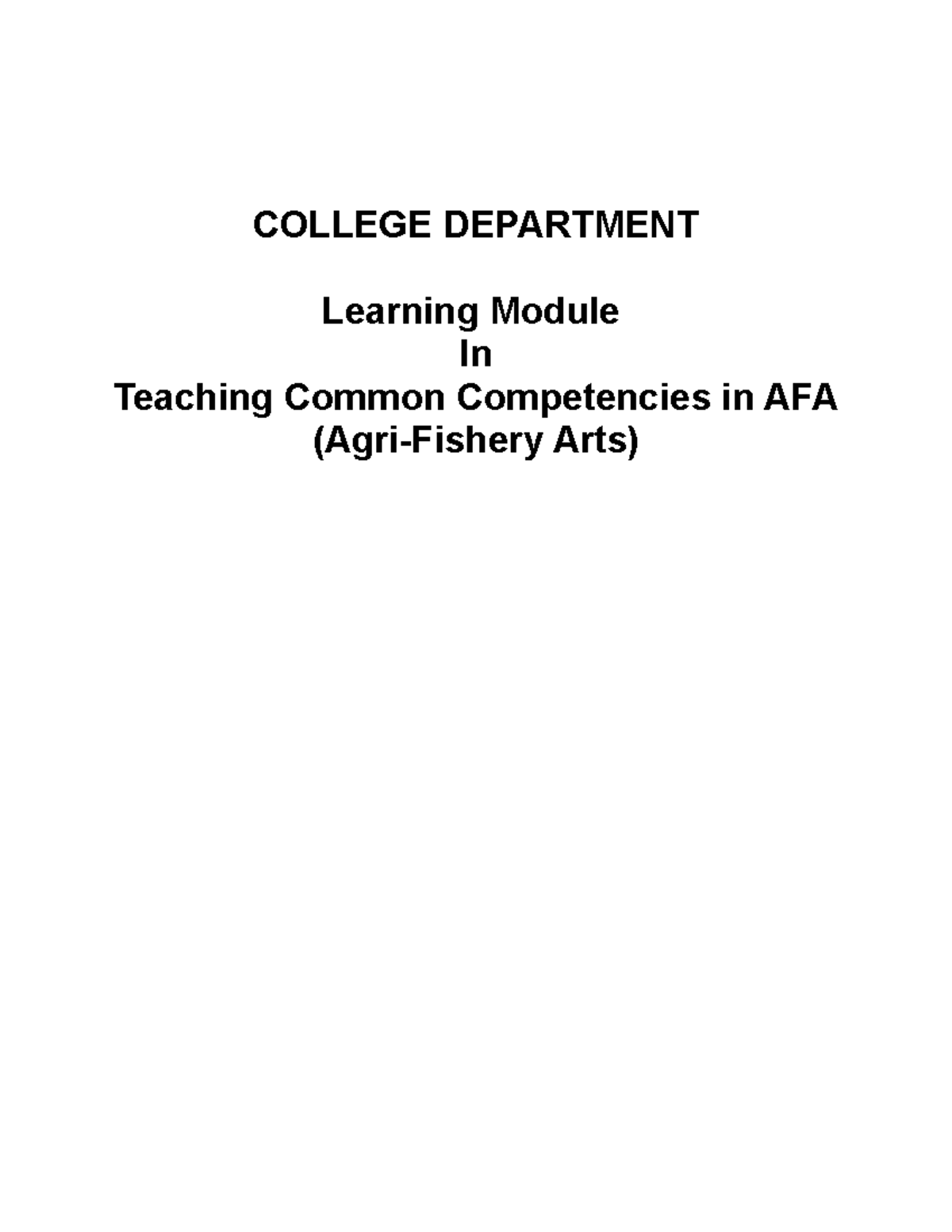 Teaching Competencies in AFA-BTTE 4th year-WEEK 3 - COLLEGE DEPARTMENT ...
