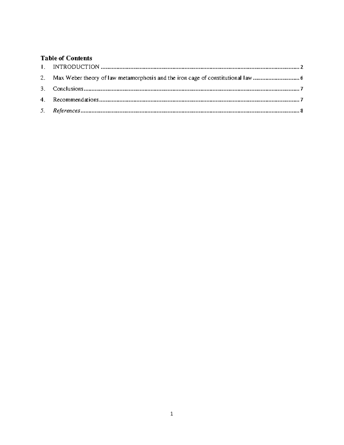 Factors and causes - fffffffffffffffffff - Table of Contents ...