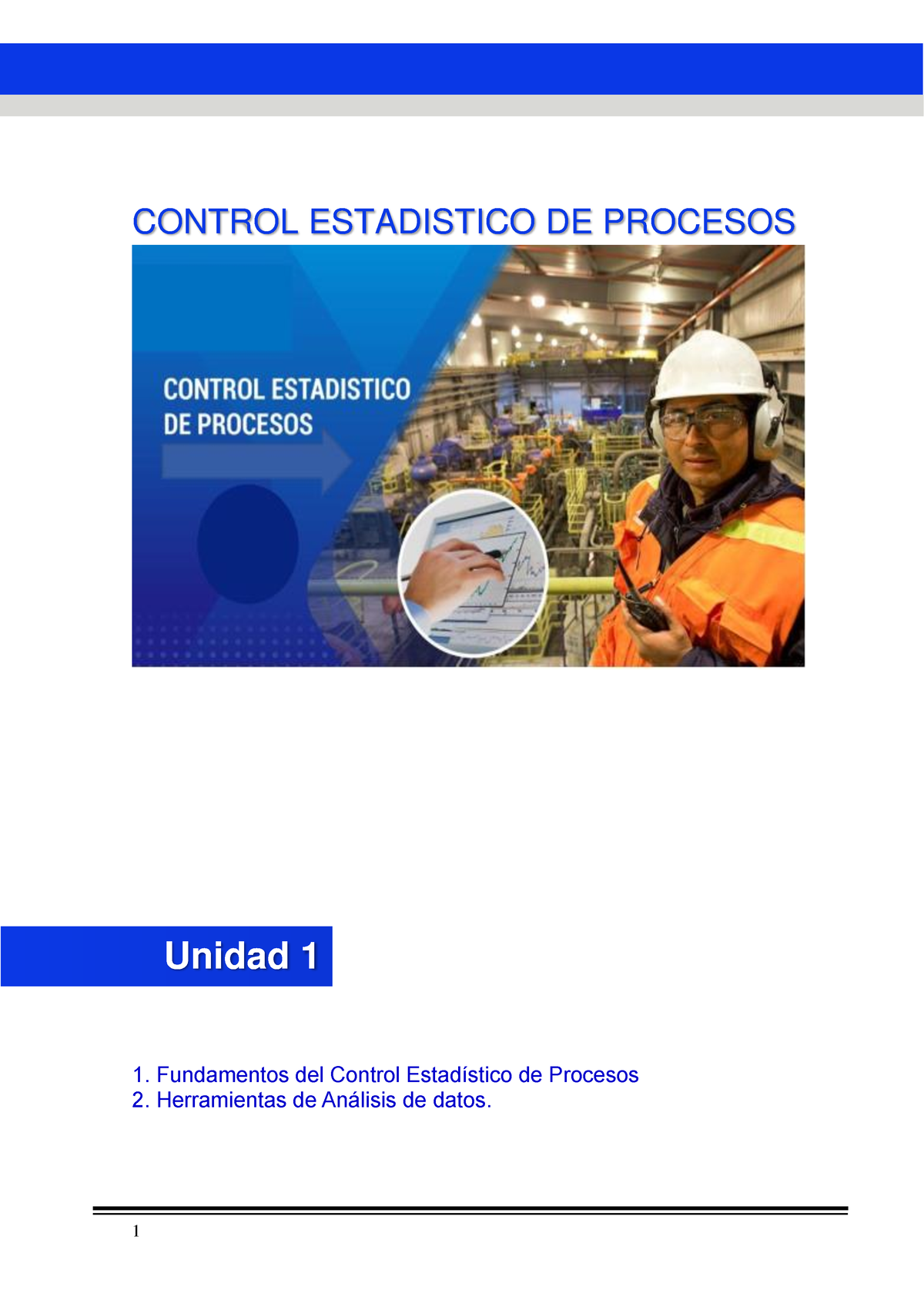 Manual Control Estadistico Procesos - CONTROL ESTADISTICO DE PROCESOS ...