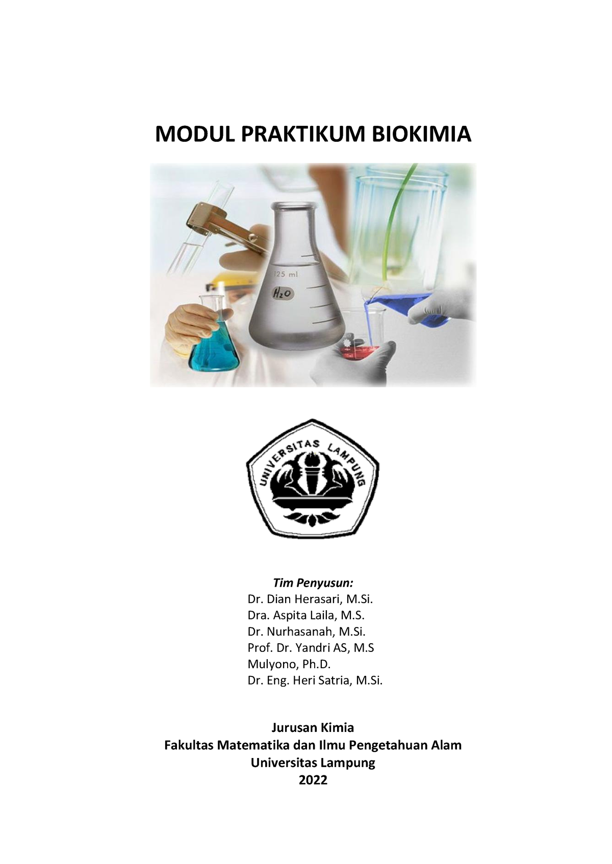 Penuntun Praktikum Biokimia K22 - MODUL PRAKTIKUM BIOKIMIA Tim Penyusun ...