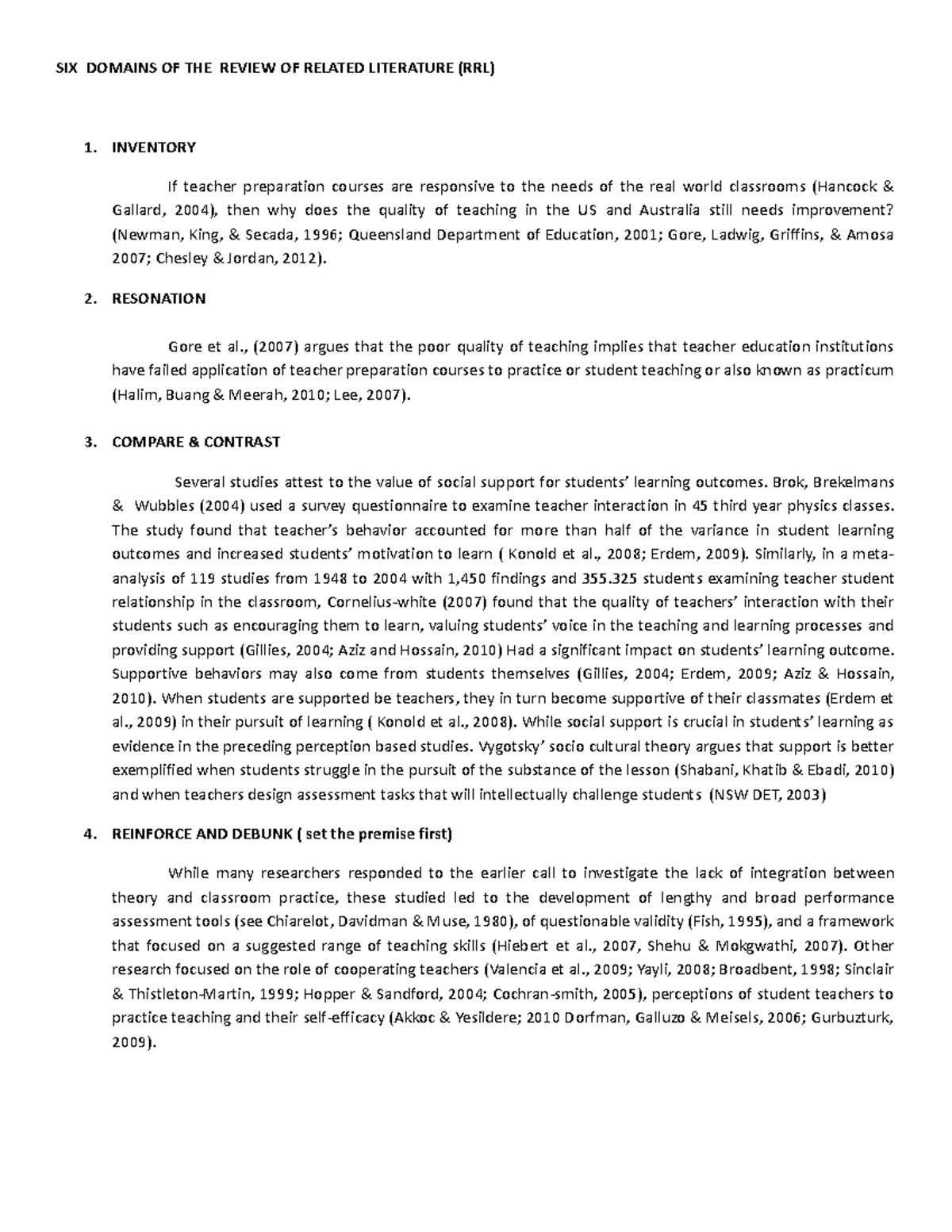 6 Domains in RRL - This is a guide how to write RRL - SIX DOMAINS OF ...