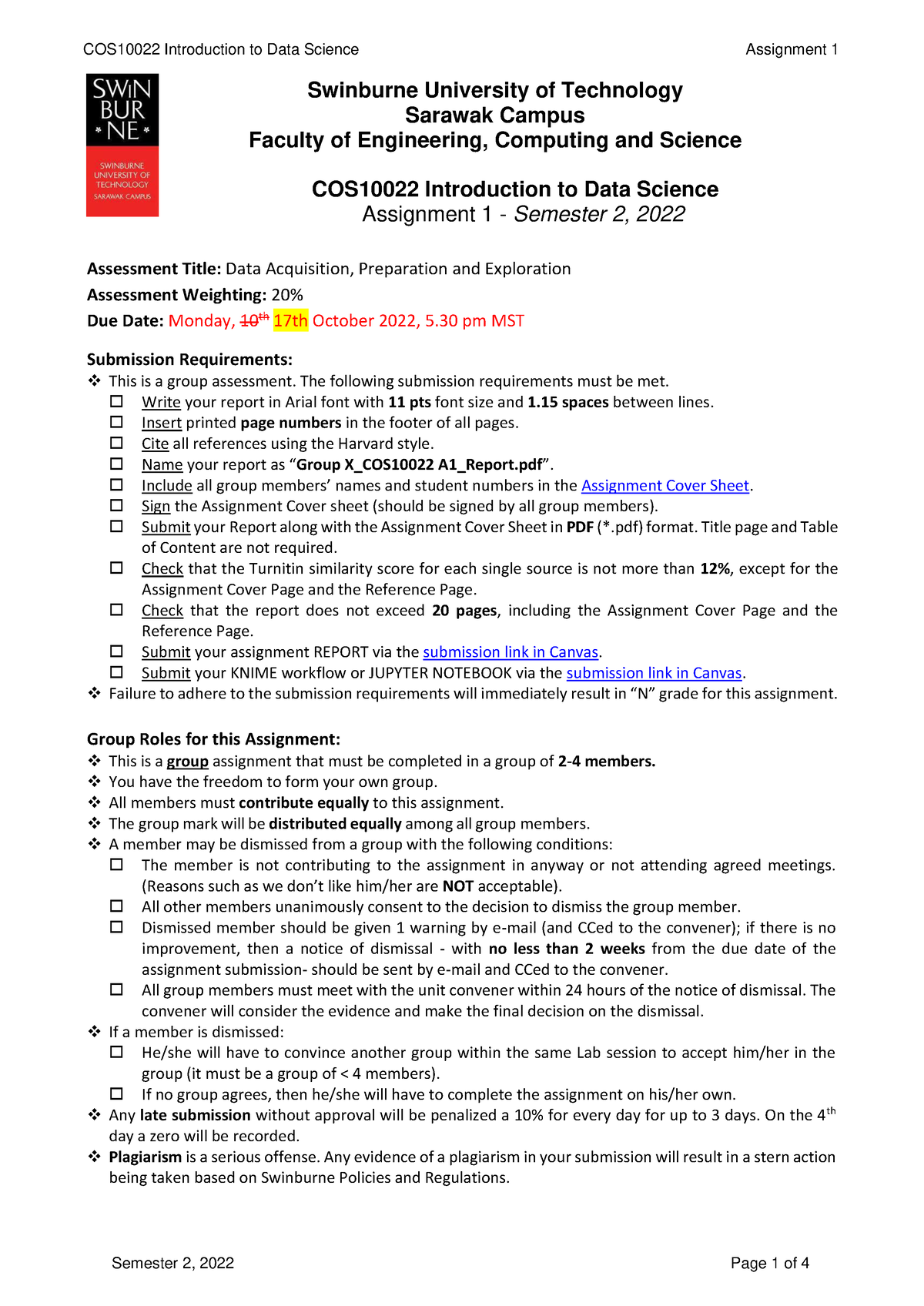 introduction to data science assignment 1