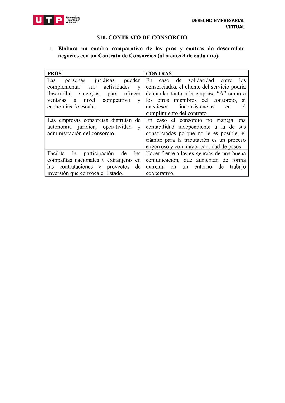 Modelo De Contrato De Consorcio Pdf Contabilidad Arbi 1468