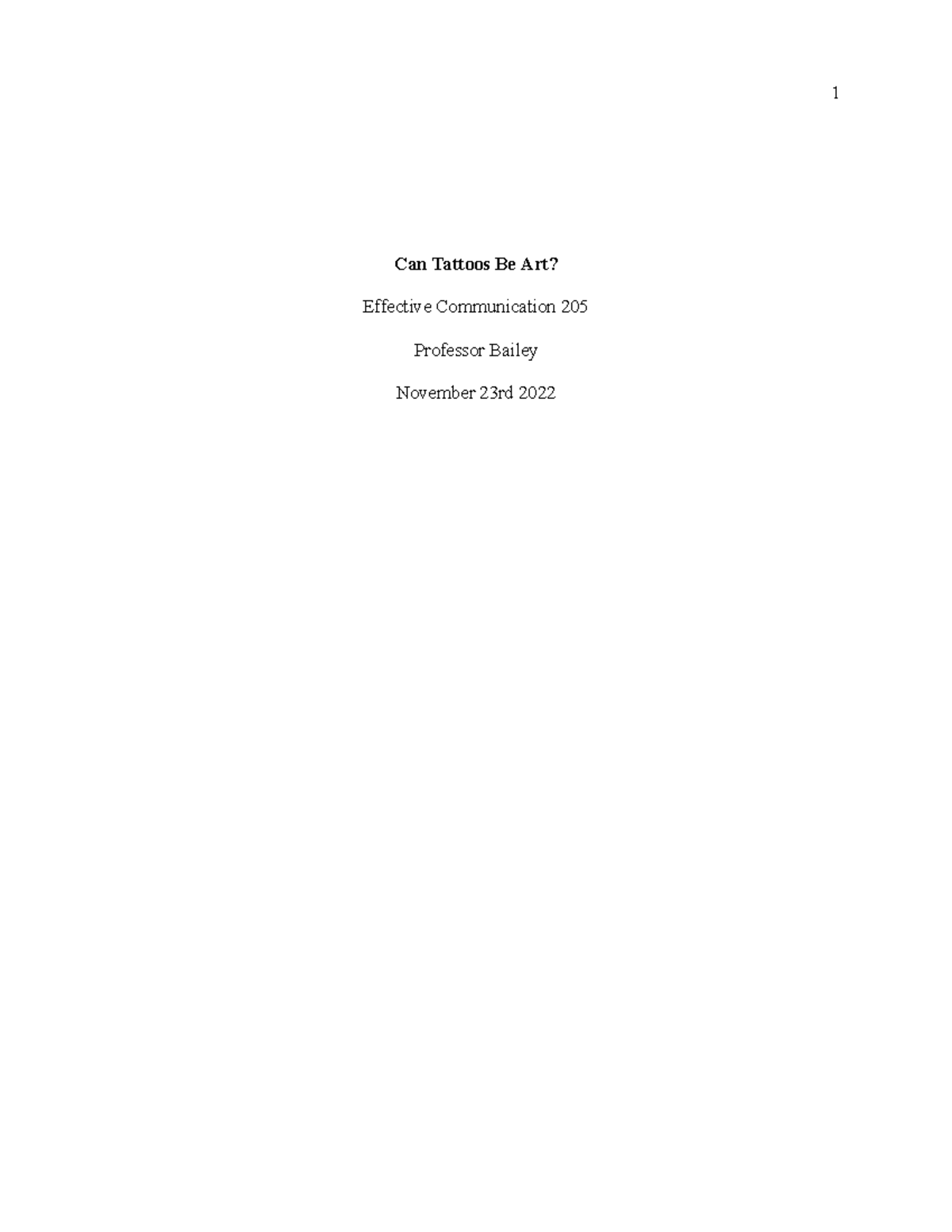 Can Tattoos Be Art Can Tattoos Be Art? Effective Communication 205