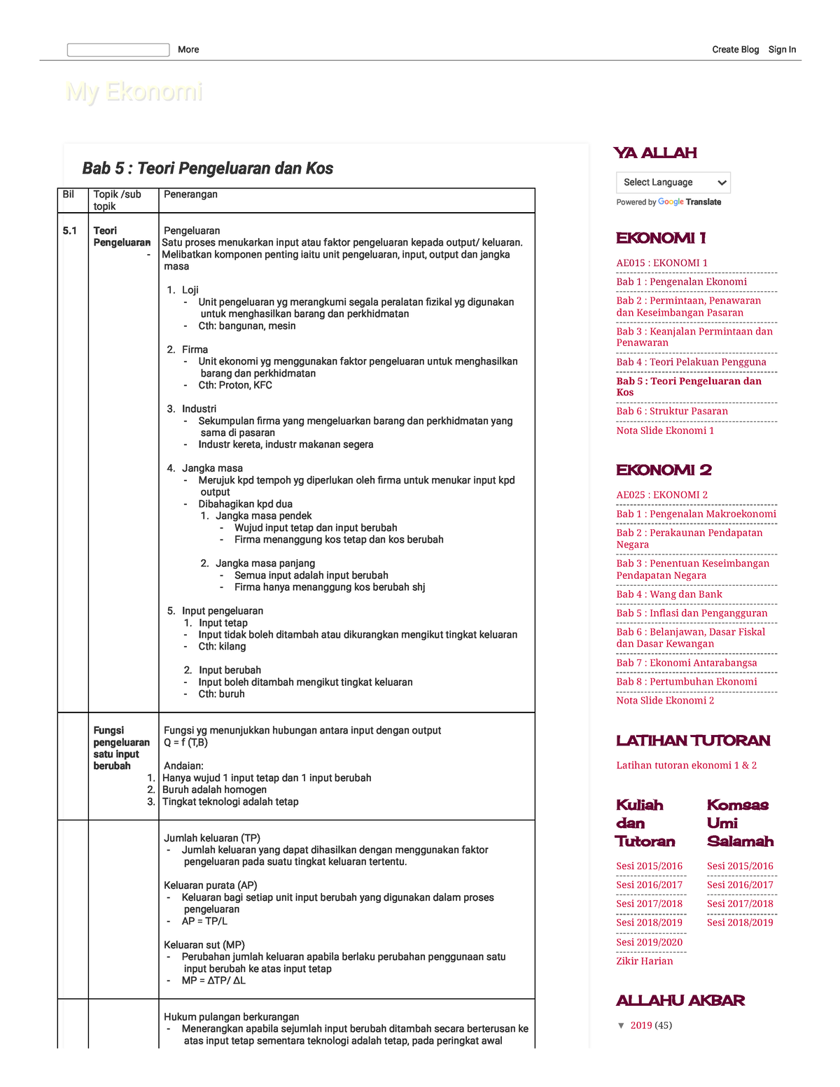 My Ekonomi Bab 5 Teori Pengeluaran Dan Kos - MyMy EkonomiEkonomi Bab 5 ...