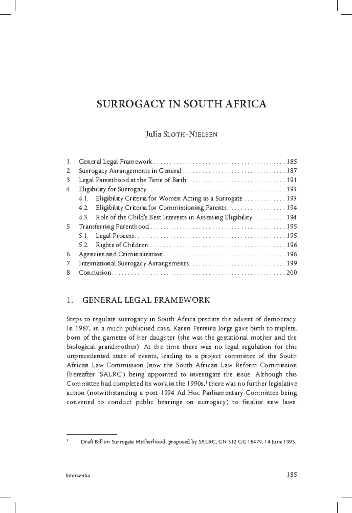 Eastern and Western Perspectives on Surrogacy, 11 oe1oe - 1 Draft Bill ...