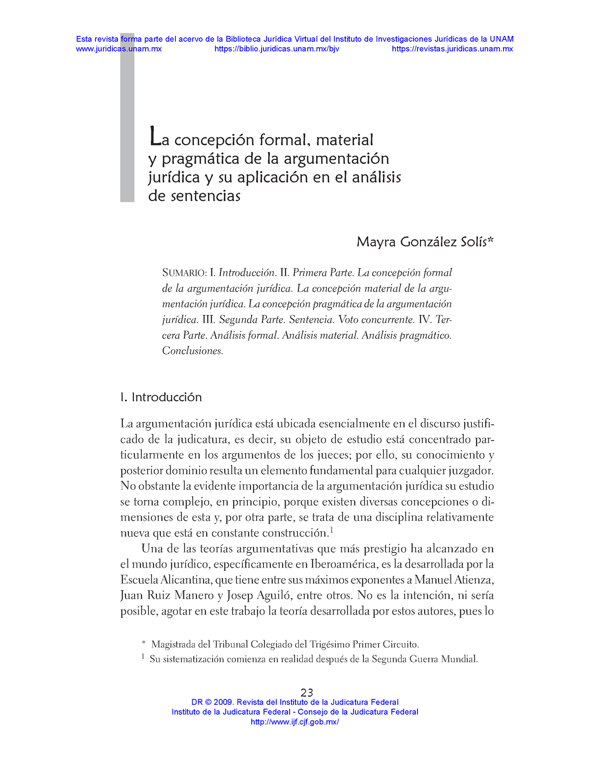 Lectura LA Concepción Formal, Material Y Pragmática - 23 La Concepción ...