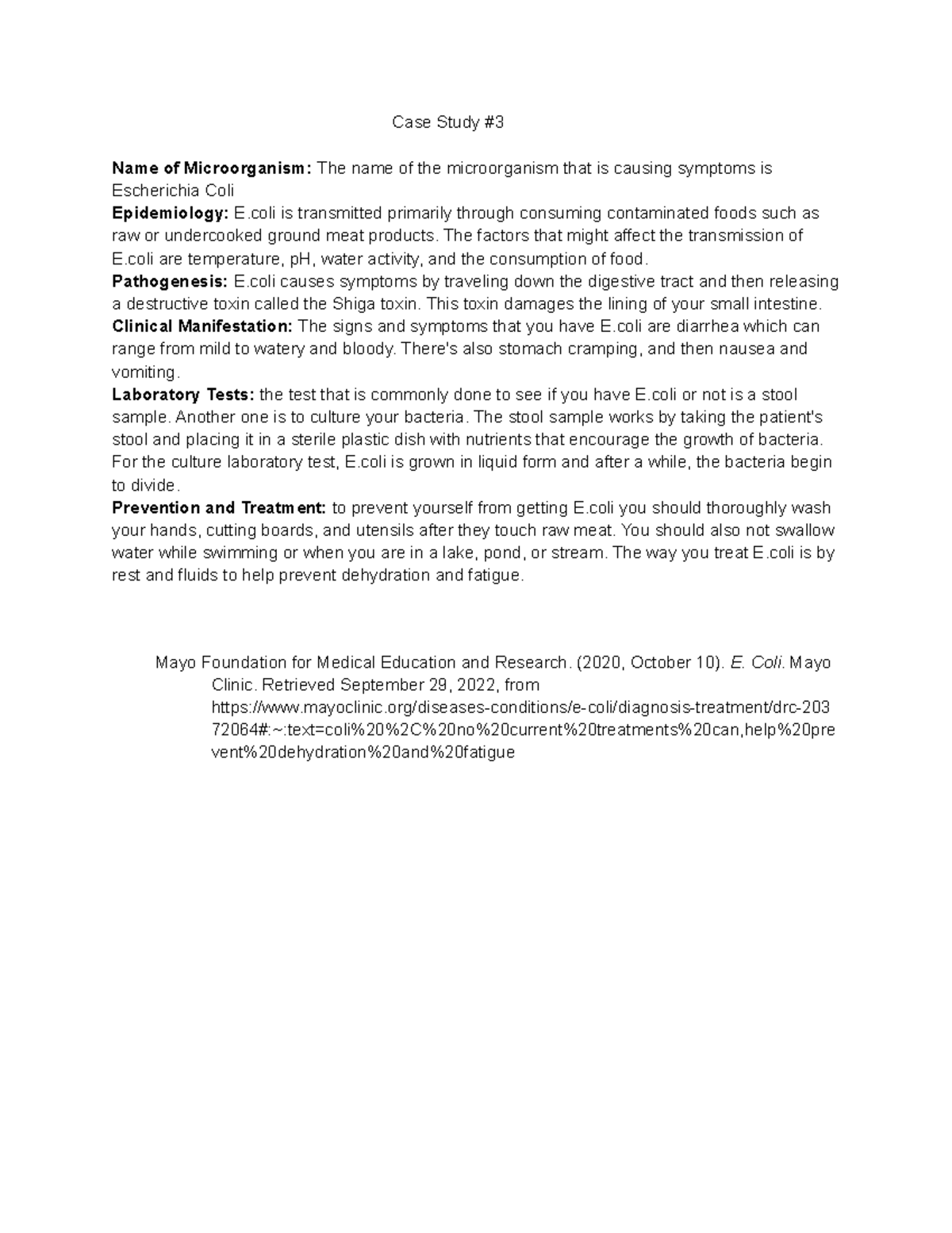 case study for microbiology