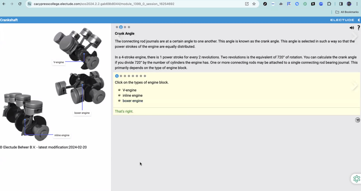 Crank Angle 2 Electude AT 120 C Studocu