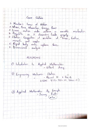 Applied Mathematics Notes