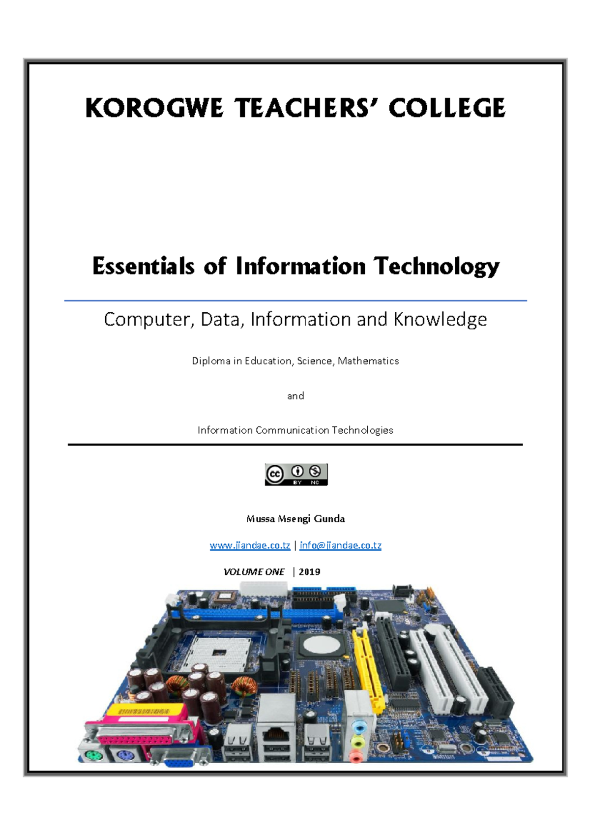 Essentials of Information Technology Com - KOROGWE Essentials o ...