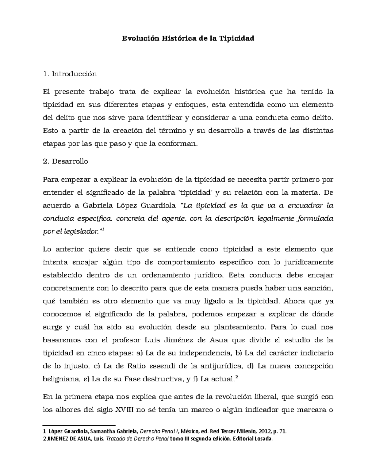 Evolución Histórica De La Tipicidad Sobre El Derecho Penal Evolución Histórica De La Tipicidad 6090