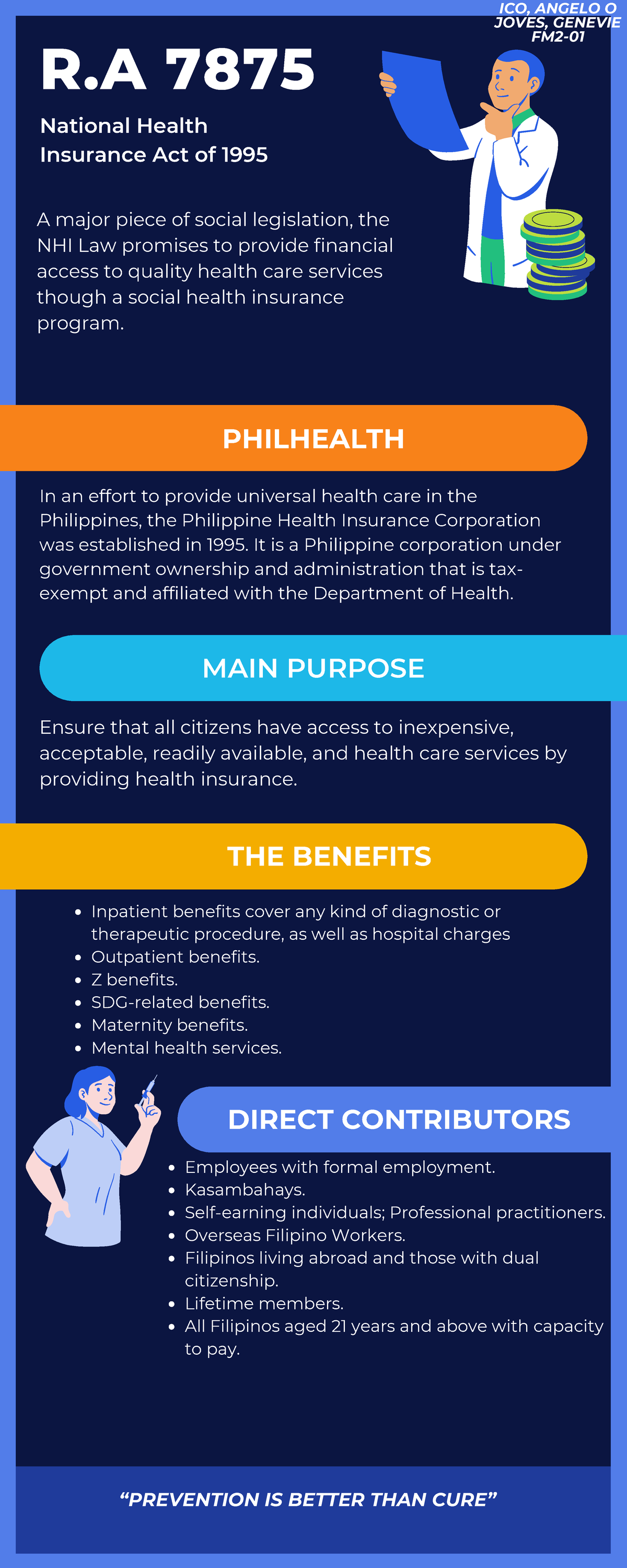 Business Law Infographics - THE BENEFITS National Health Insurance Act ...