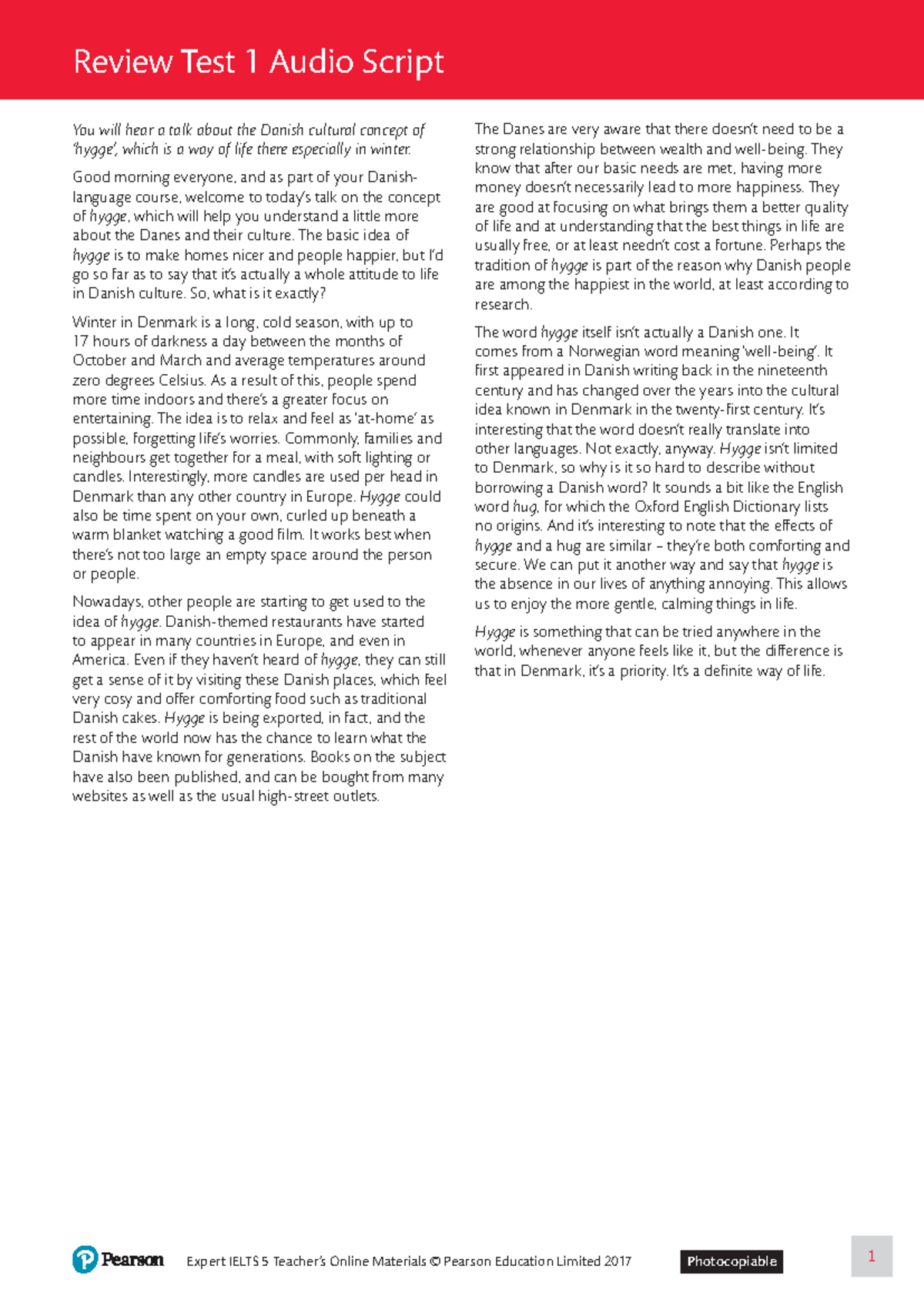 CB 5 Review Test 1 Answer Key - Expert IELTS 5 Teacher’s Online ...