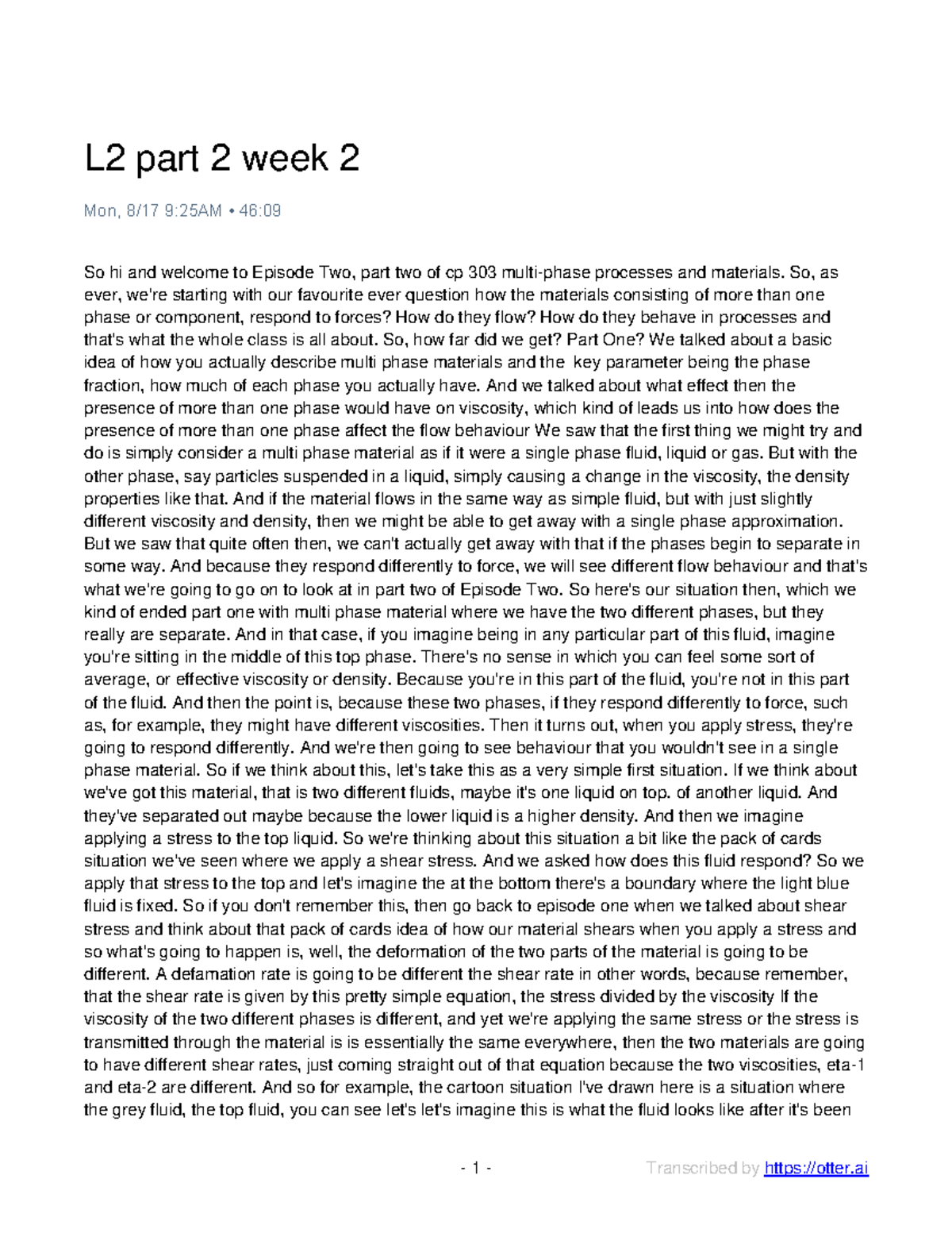 L2 part 2 week 2 otter transcript - L2 part 2 week 2 Mon, 8/17 9:25AM ...