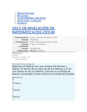 Respuesta Ejercicios Semana 1 - Semana 1 NIVELACIÓN DE MATEMÁTICA ...