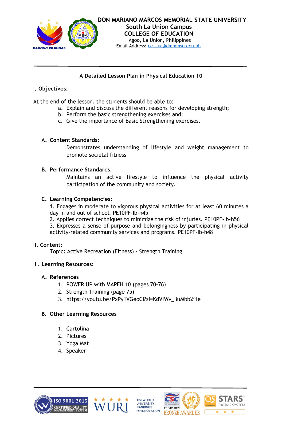 Grade-10-DLP - Lujan- Gundran final - South La Union Campus COLLEGE OF ...