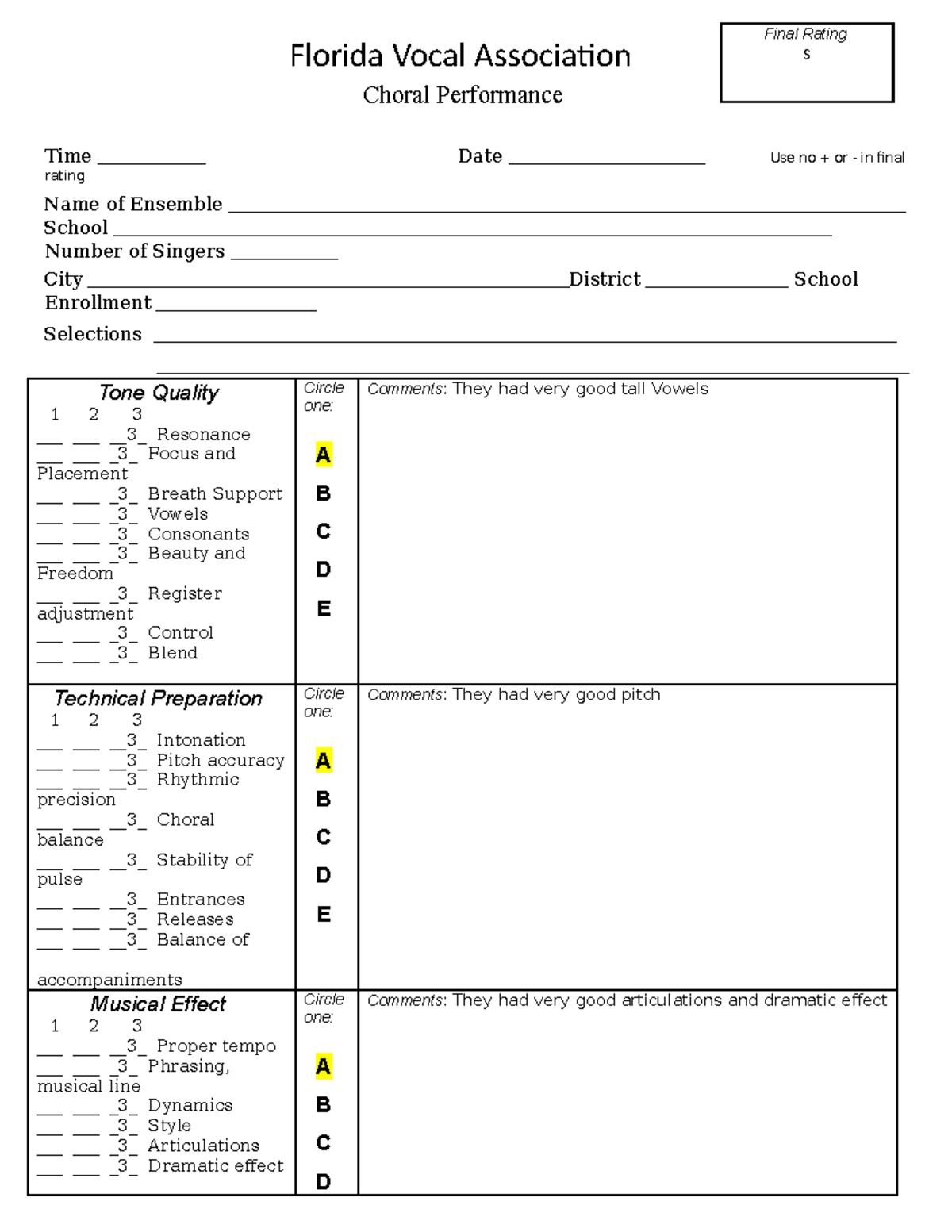 MPA Performance Rubric802dfbbd882c4a53a42f2abb429b6690 Florida