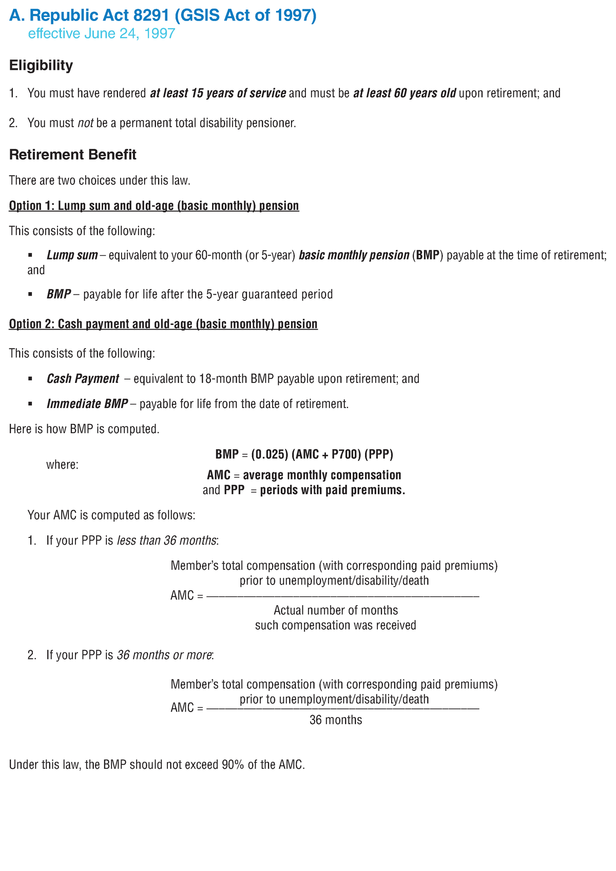 Sample Computation Of Retirement Pay Gsis