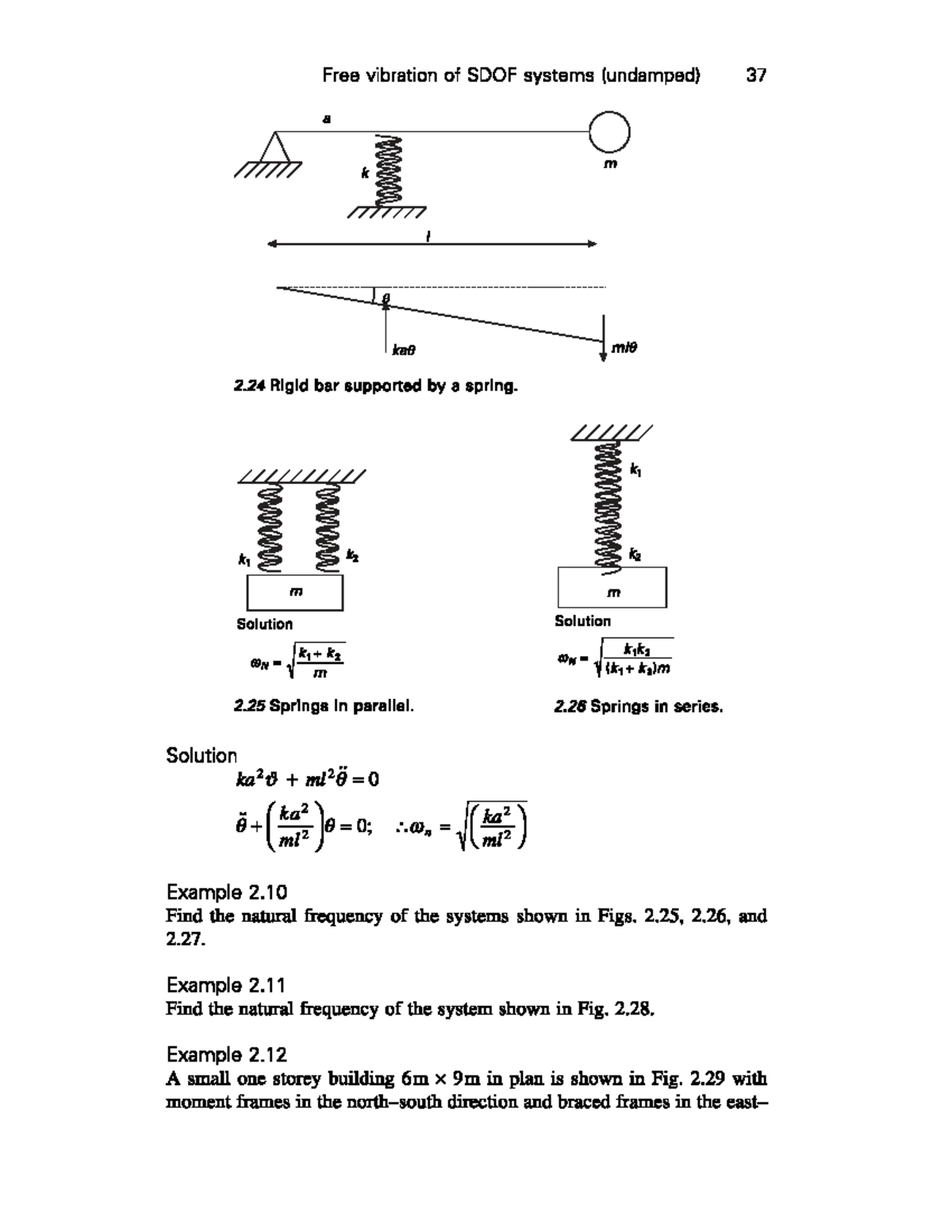 Example 2 - Question on waves - Free vibration of SDOF systems ...