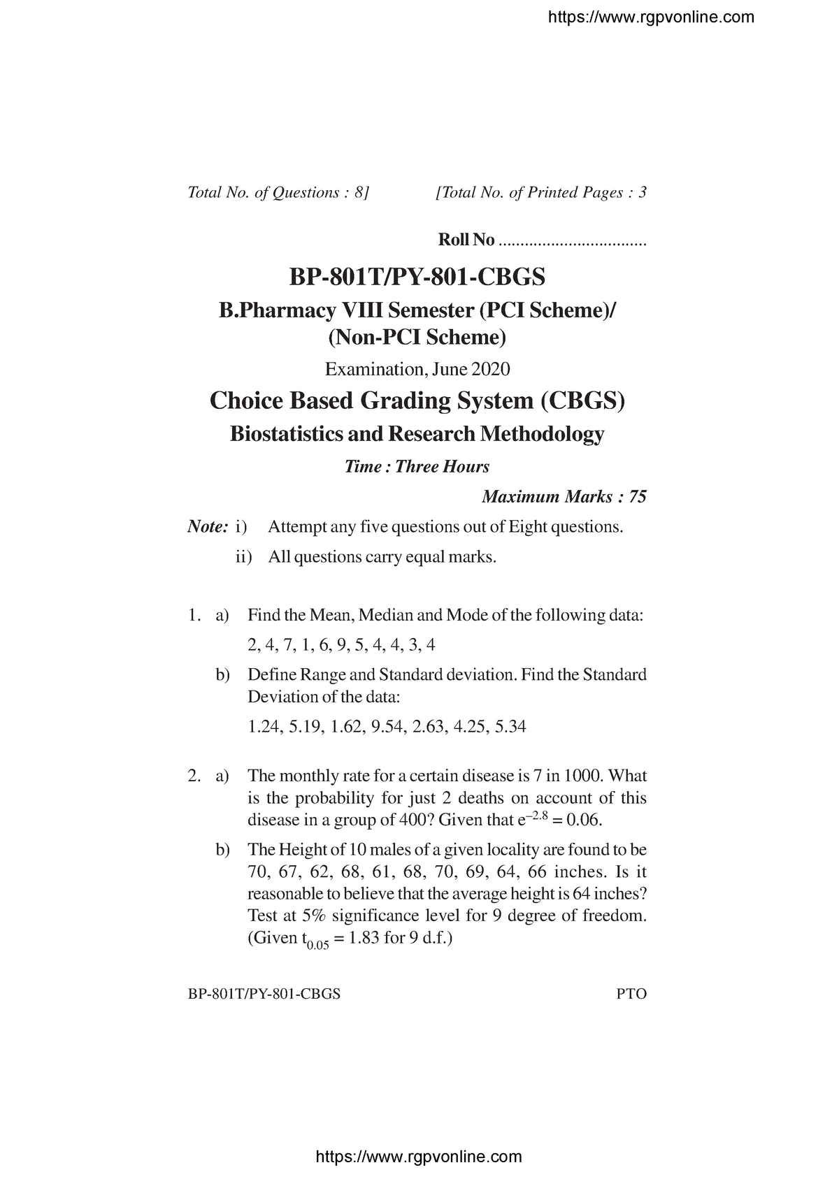 research methodology and biostatistics question paper m pharm
