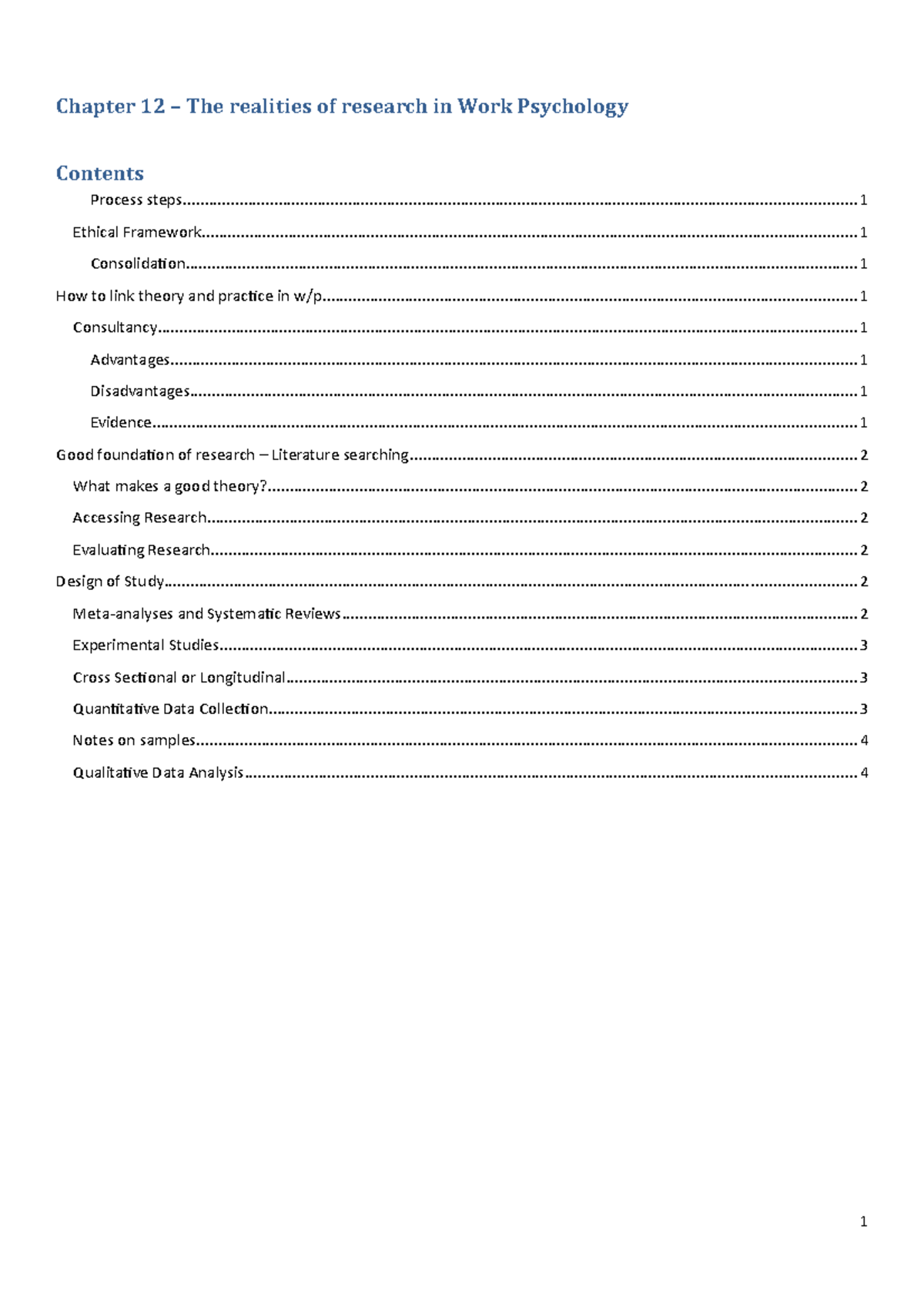 Chapter 12 - Lecture notes 11-12 - Chapter 12 – The realities of ...