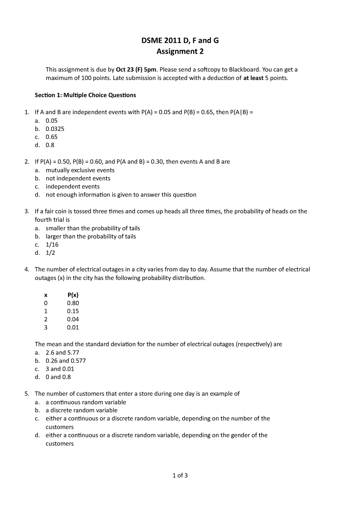 Assignment 2 Hw Studocu