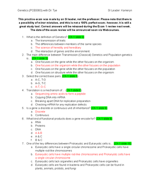 genetics case study comparison answer key