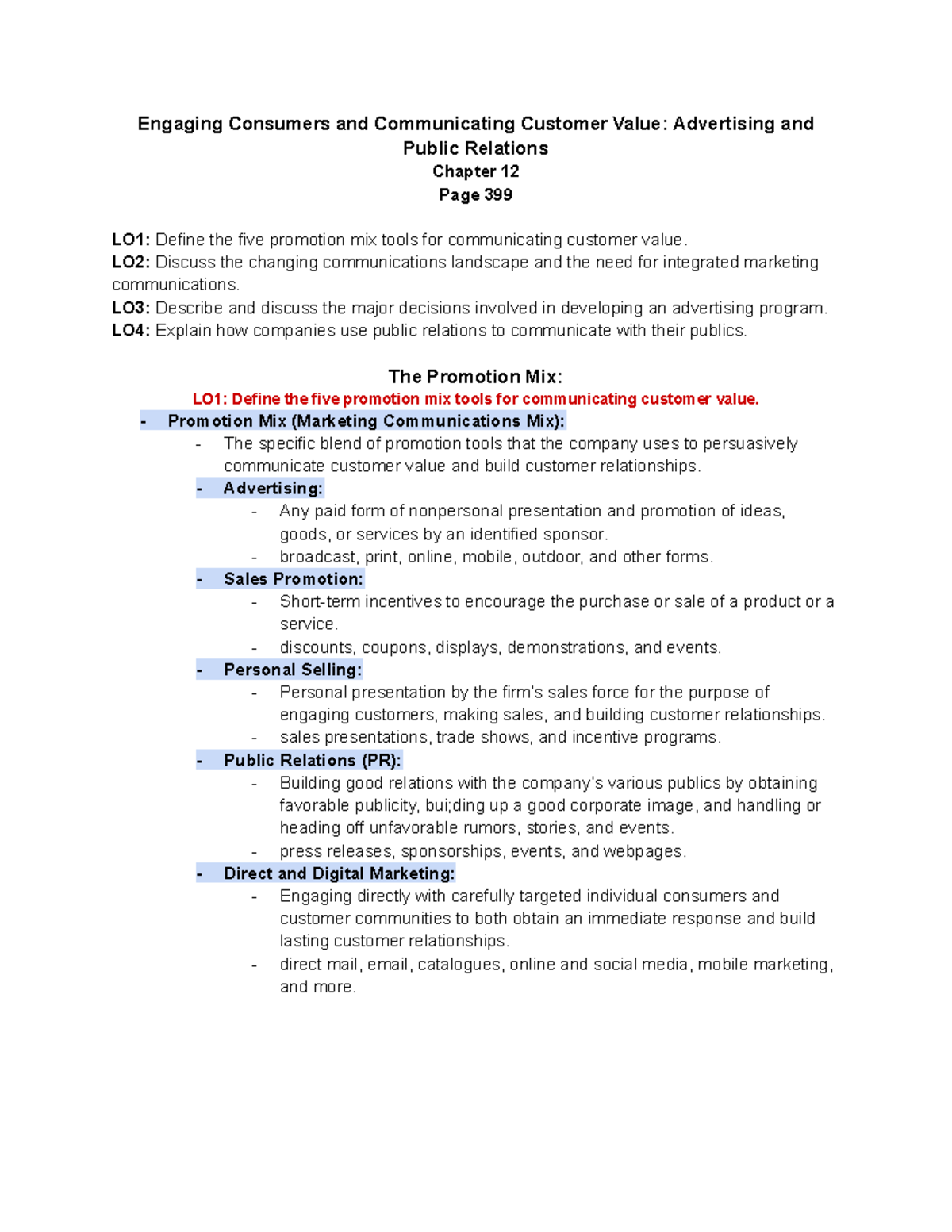 Marketing - Chapter 12 - Engaging Consumers and Communicating Customer ...