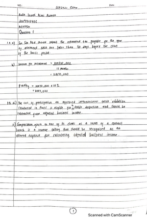 Exercise 02 - Basic accounting - Exercise 2 Double Entry Bookkeeping ...