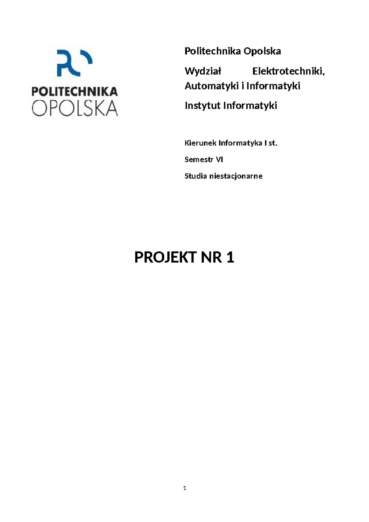 Transmitancja układów - Politechnika Opolska Wydział Elektrotechniki