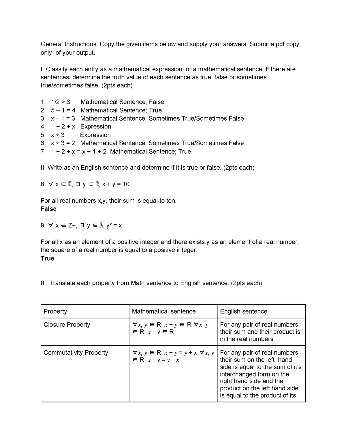 Elaborate And Evaluate M2 General Instructions Copy The Given Items Below And Supply Your Studocu