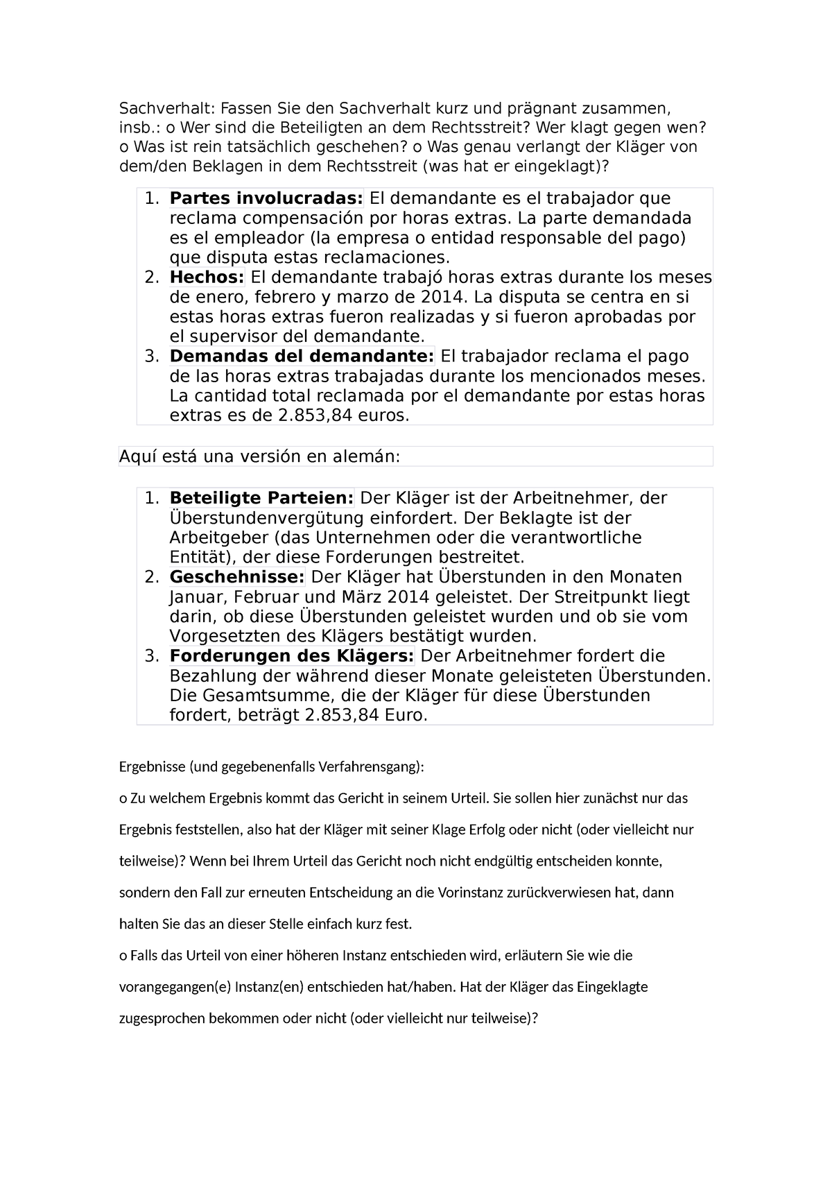 Sachverhalt - HbhSobre Cosas De Derecho - Sachverhalt: Fassen Sie Den ...