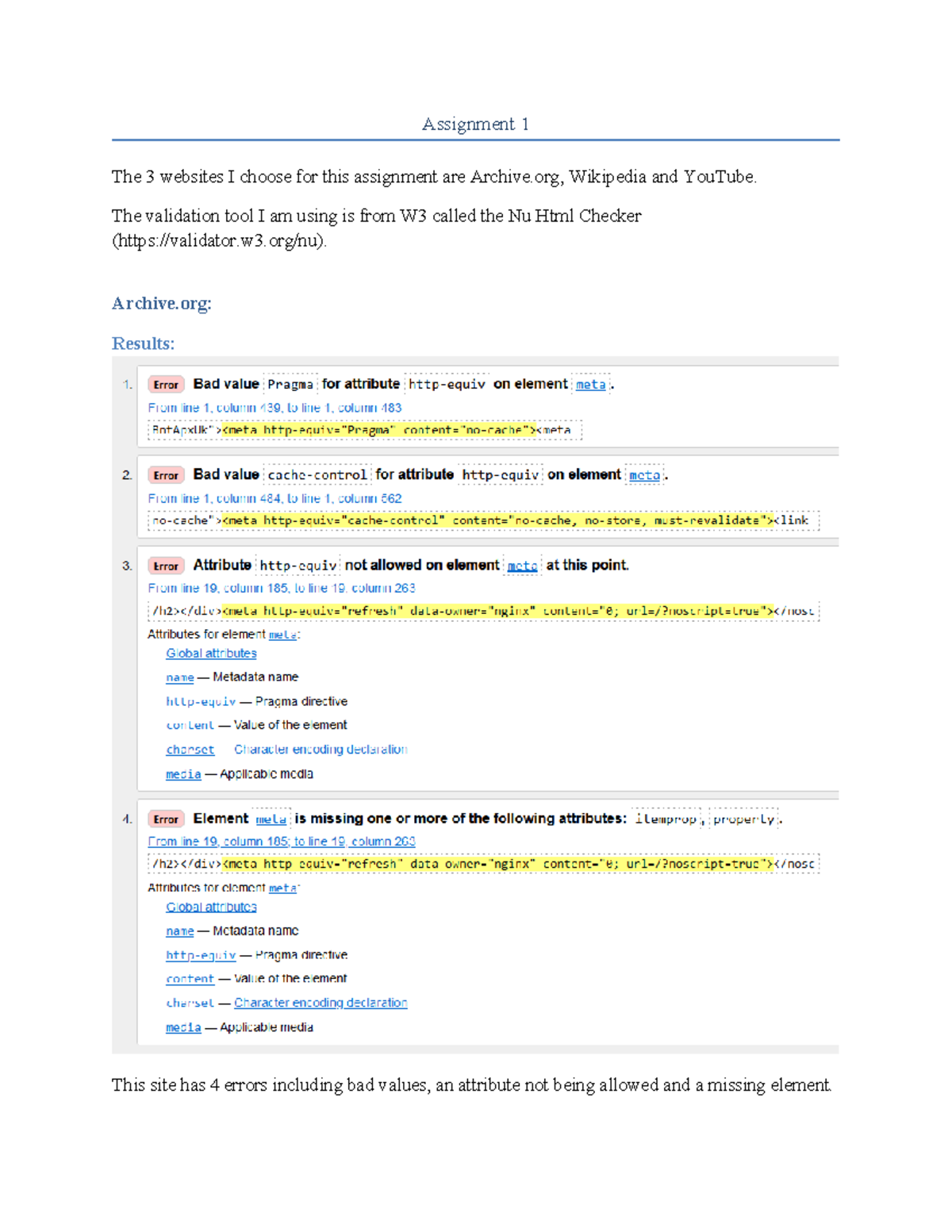 WP1 Assignment 1 - Unit 1 - Assignment 1 The 3 websites I choose for ...