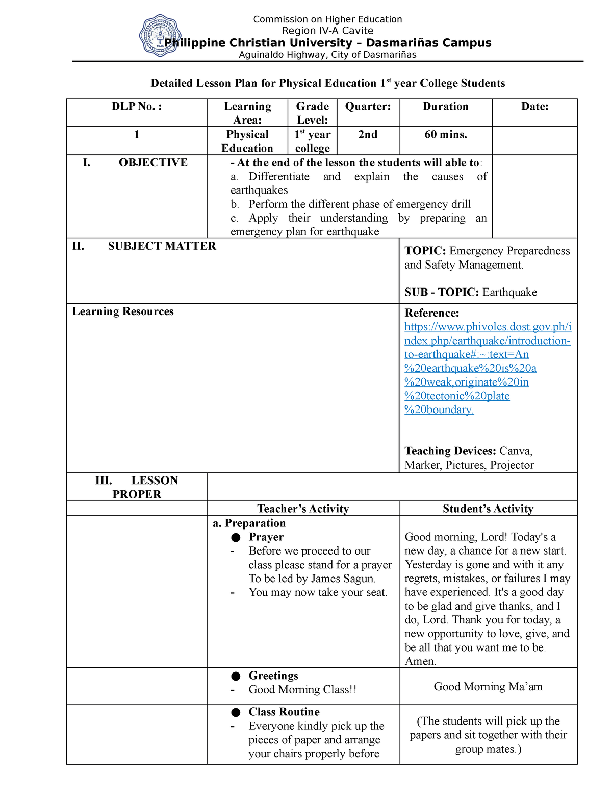 Detailed-Lesson-Plan- Yagdulas SY- Oslea-Format - Commission on Higher ...