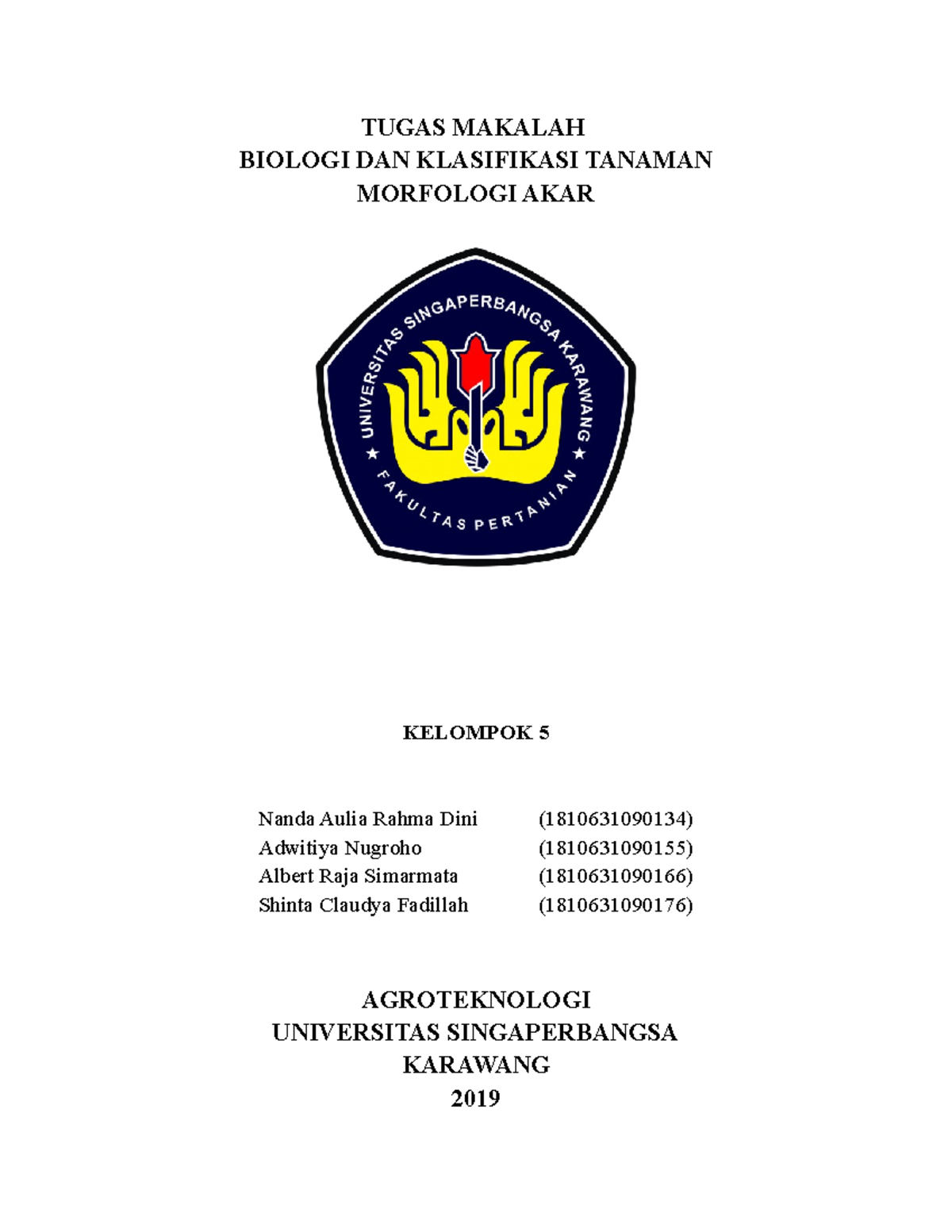 Makalah Morfologi AKAR - TUGAS MAKALAH BIOLOGI DAN KLASIFIKASI TANAMAN ...