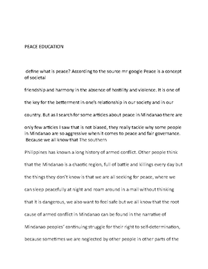 Indigenous People Reflection Writing - Indigenous people, specially the ...