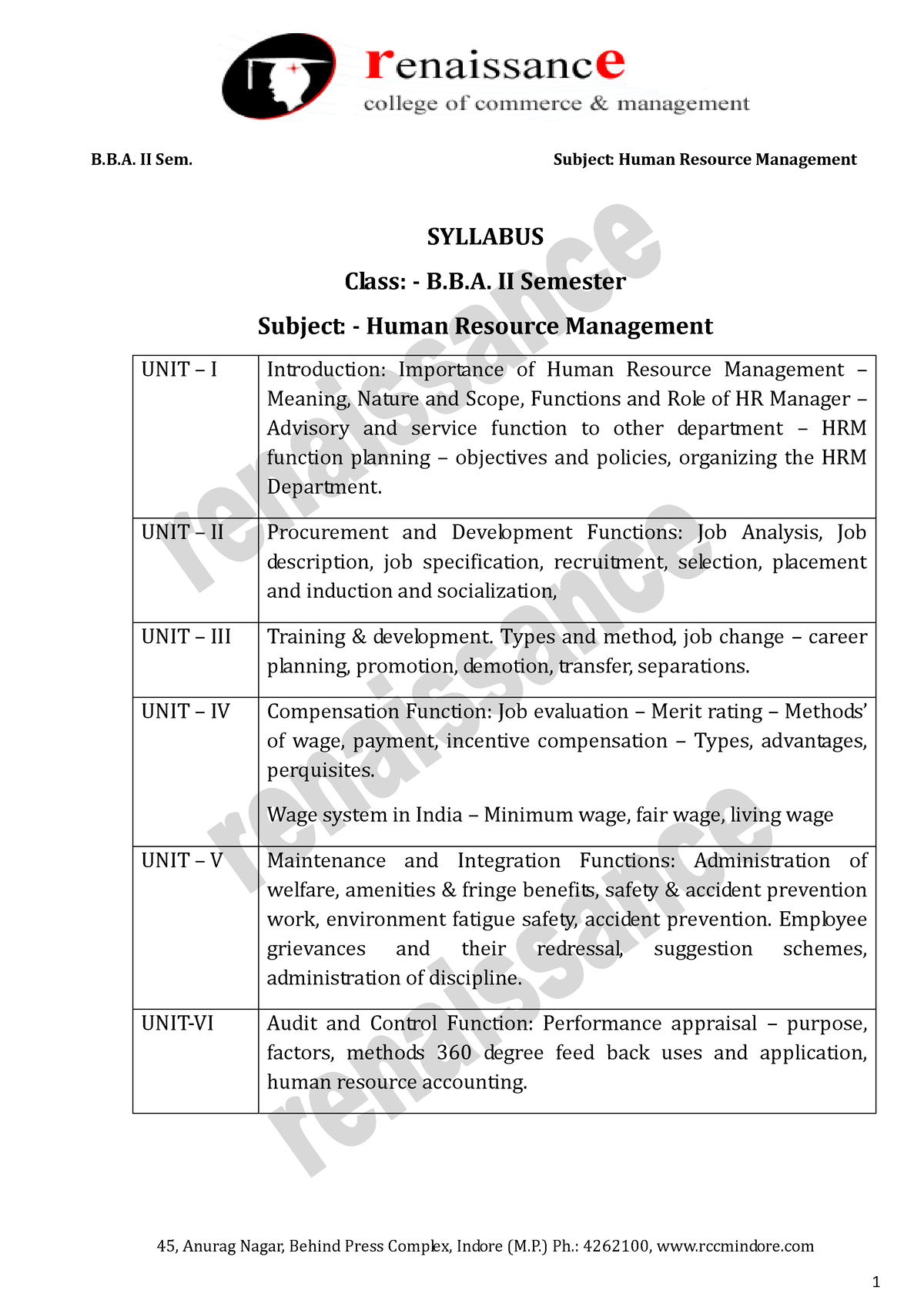 Human Resource Managment All Units SK1 - 45, Anurag Nagar, Behind Press ...