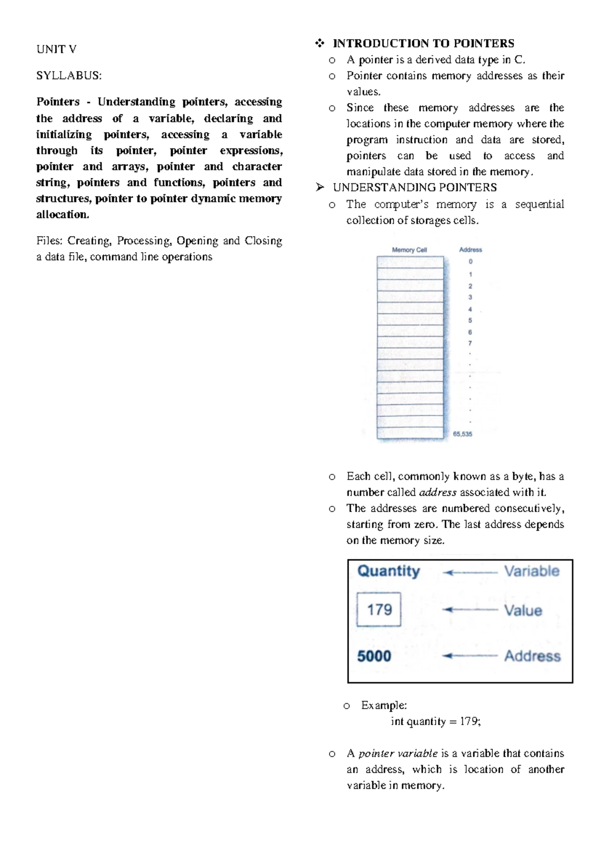 Problem Solving Using C (1) (5) 241115 091120 - UNIT IV SYLLABUS ...