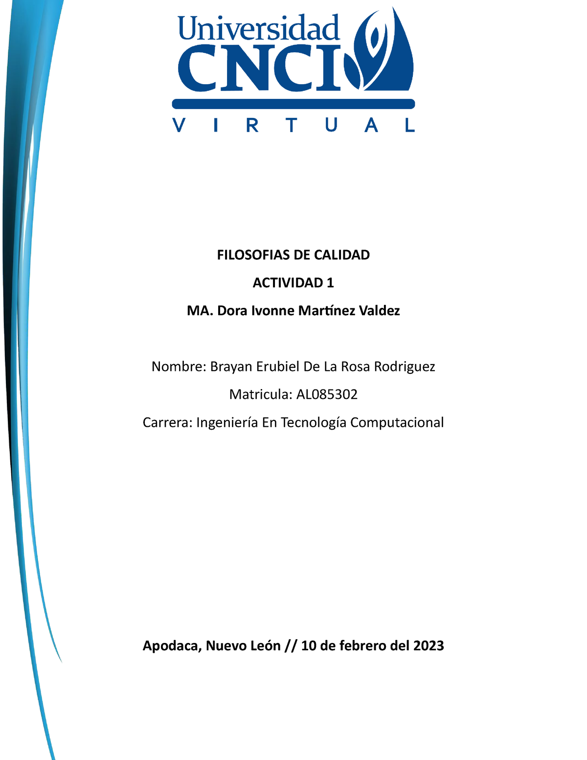 Actividad 1 Filosofia DE Calidad - FILOSOFIAS DE CALIDAD ACTIVIDAD 1 MA ...