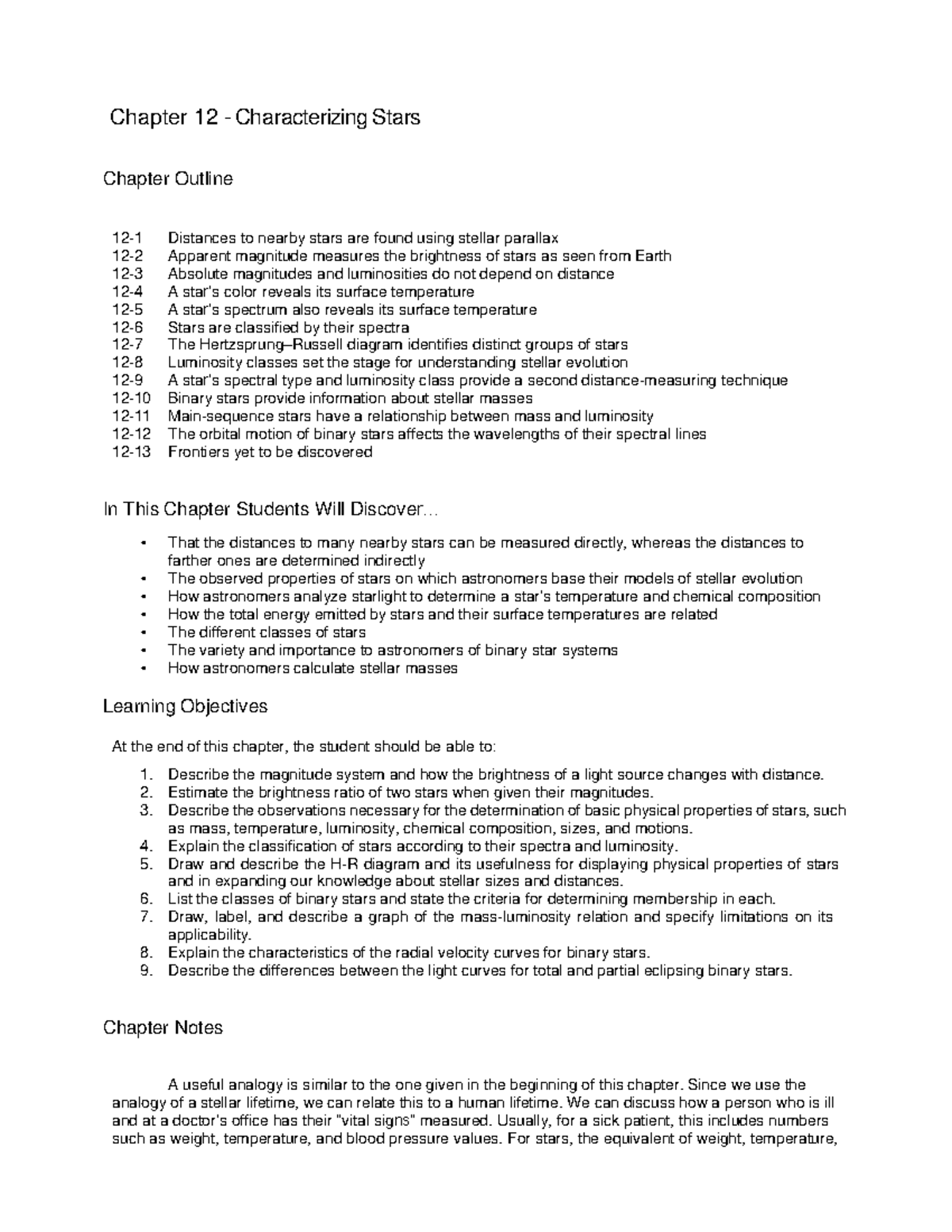 Chapter 12 - Notes Created By Teacher Professor Jason Gilchrist ...