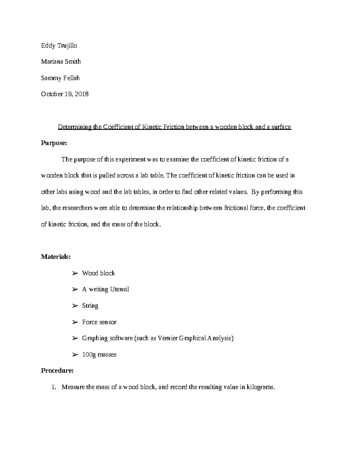 PHYS+Coefficient+of+Friction+Lab+(Report)+(Eddy)+-+Google+Docs - Eddy ...