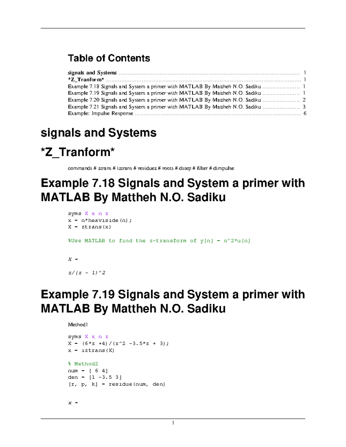 Z Transform In Signal Processing - Digital Signal Processing - BU - Studocu