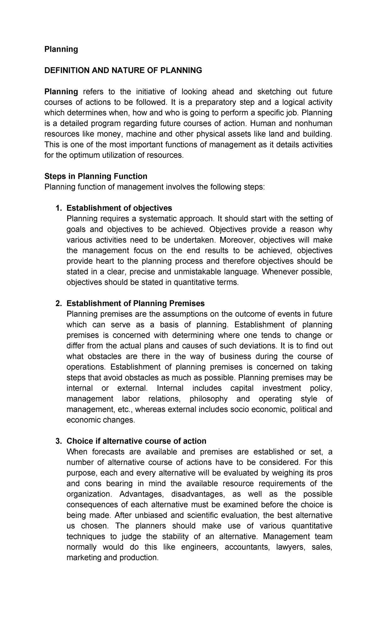 planning-planning-definition-and-nature-of-planning-planning-refers