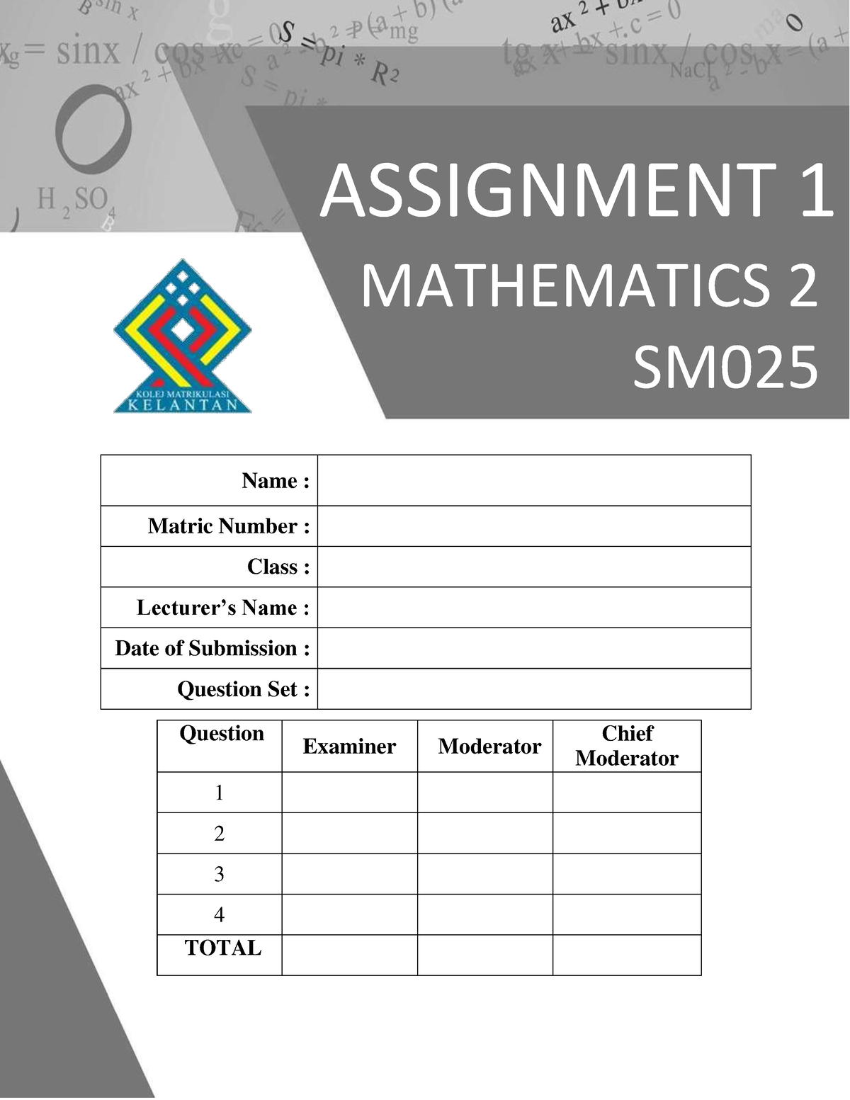 assignment math matrikulasi sm025