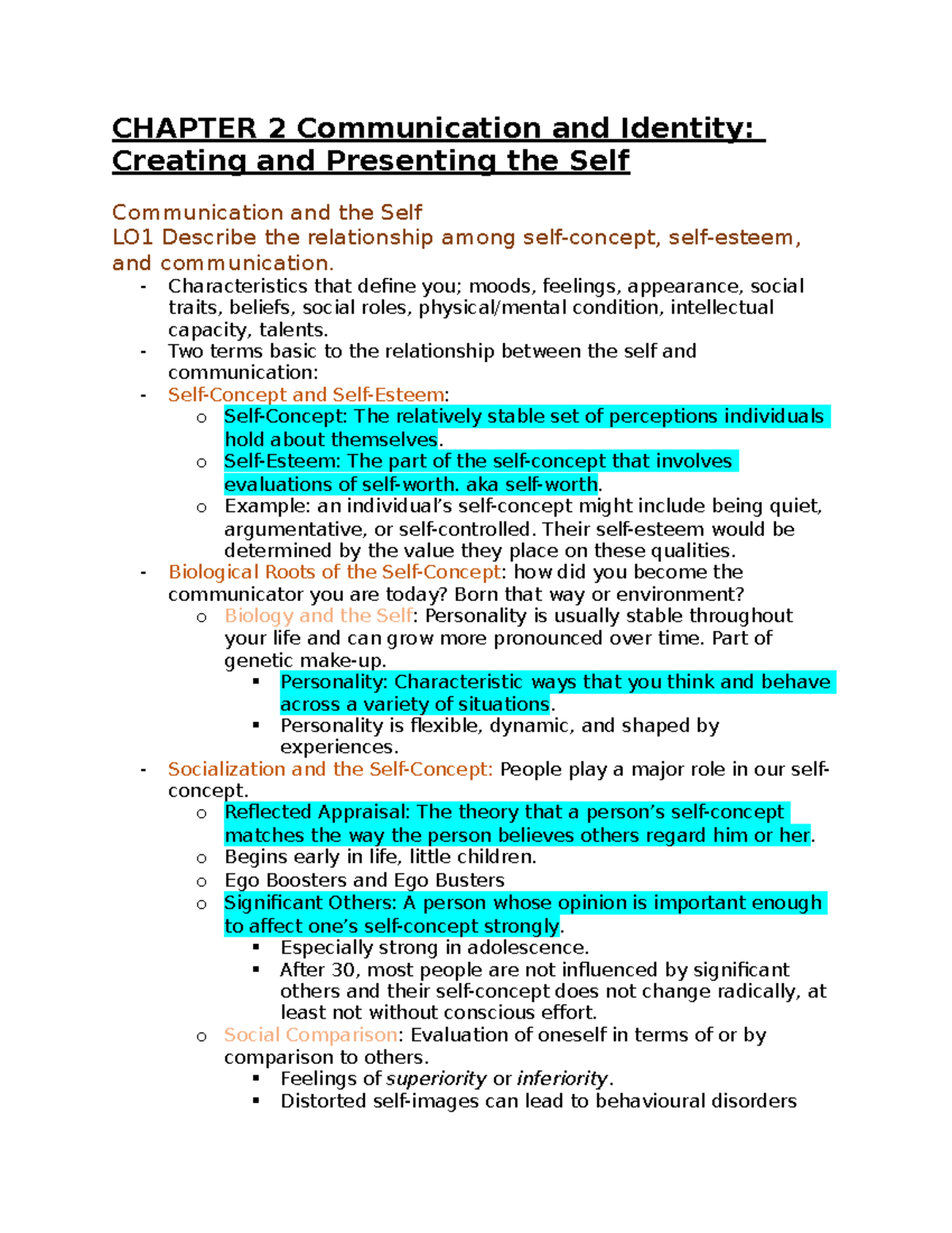 Ch 2 - CHAPTER 2 Communication And Identity: Creating And Presenting ...