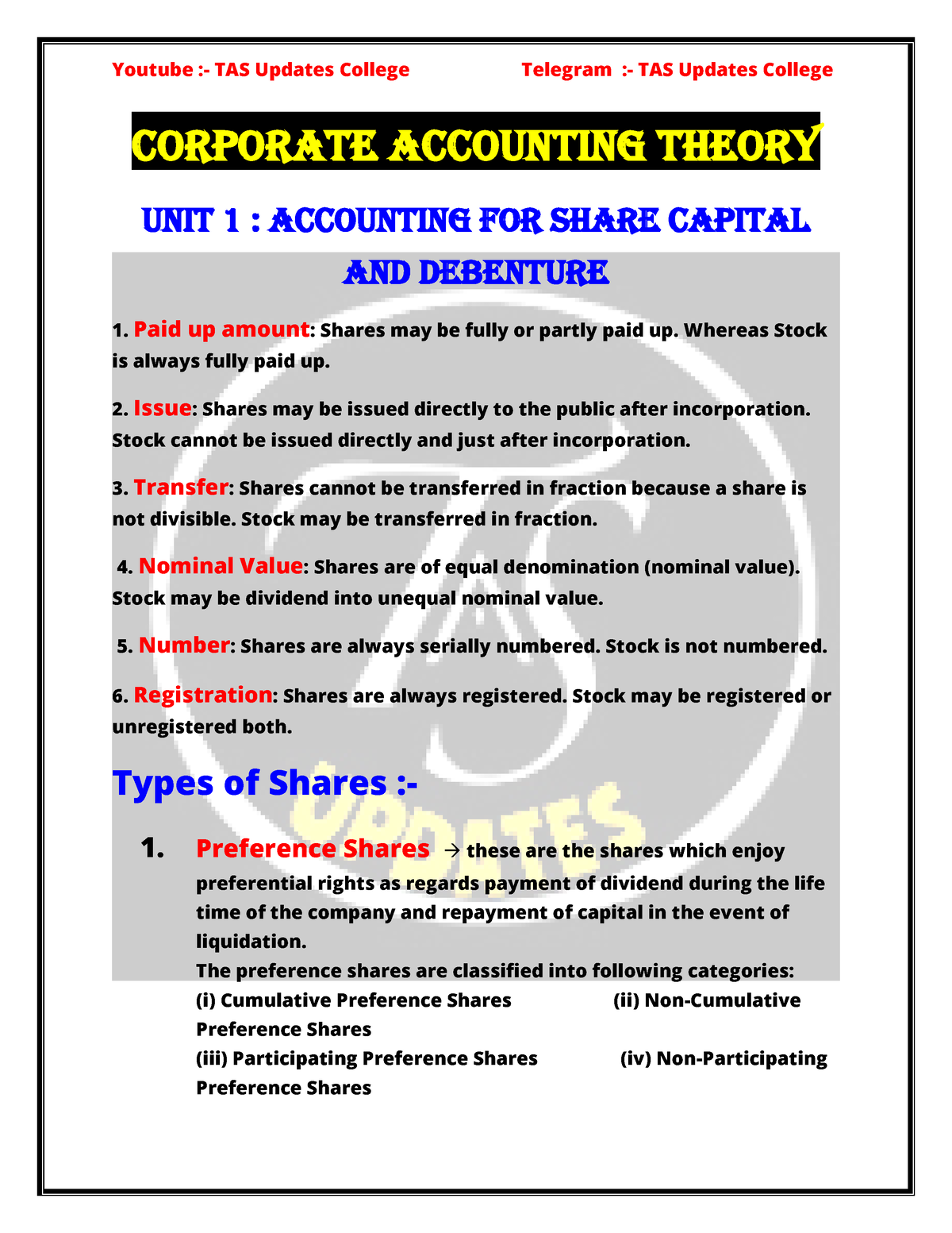 corporate-accounting-theory-unit-1-paid-up-amount-shares-may-be