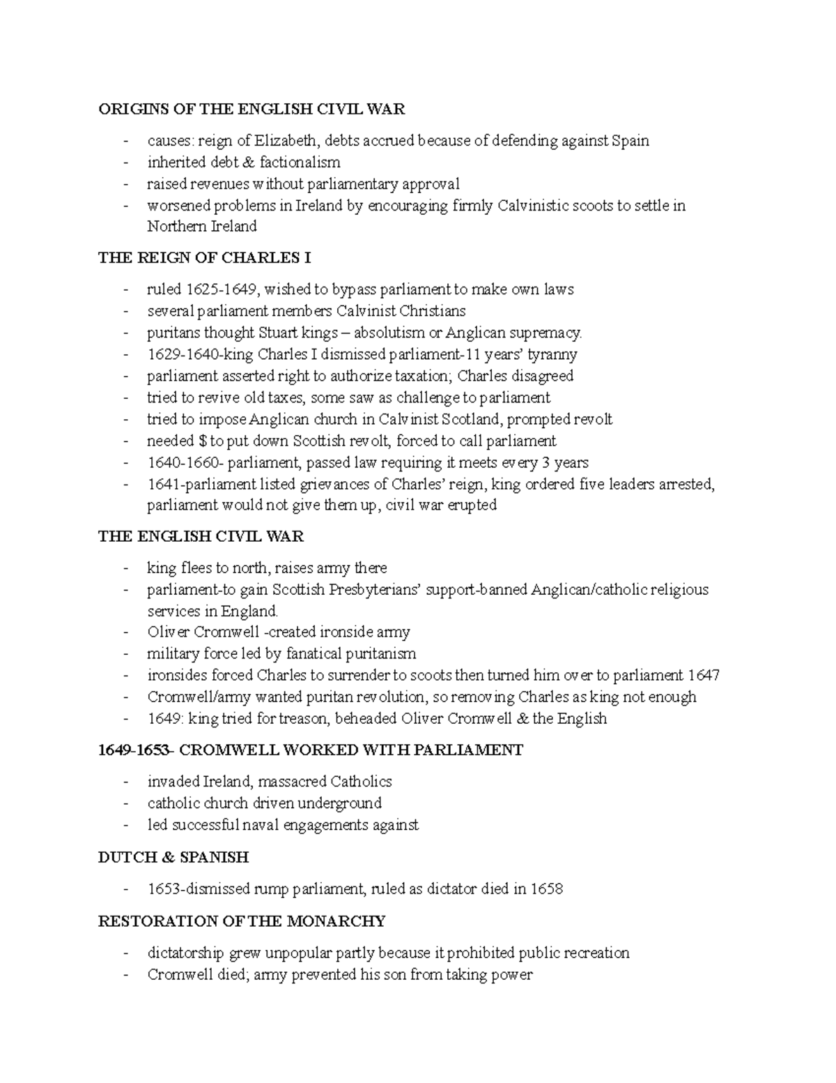 AGE OF Absolute Notes 3 - Age of Absolutism - ORIGINS OF THE ENGLISH ...