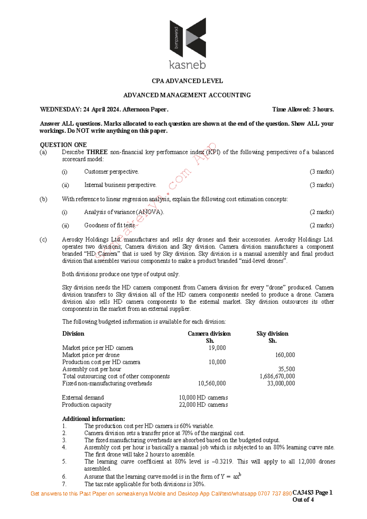 AMA April 2024 - Past exam questions - Someakenya App CA34S3 Page 1 CPA ...